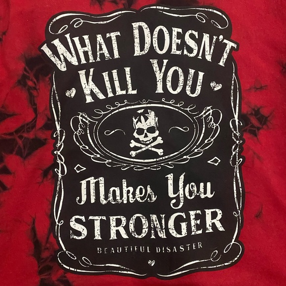 Beautiful Disaster Zip up Hoodie 1X - Picture 2 of 7